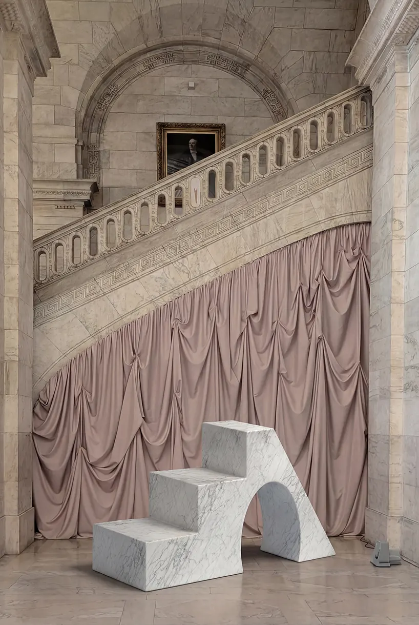 Studio Lievito превращает отходы carrara marble в модульную городскую мебель