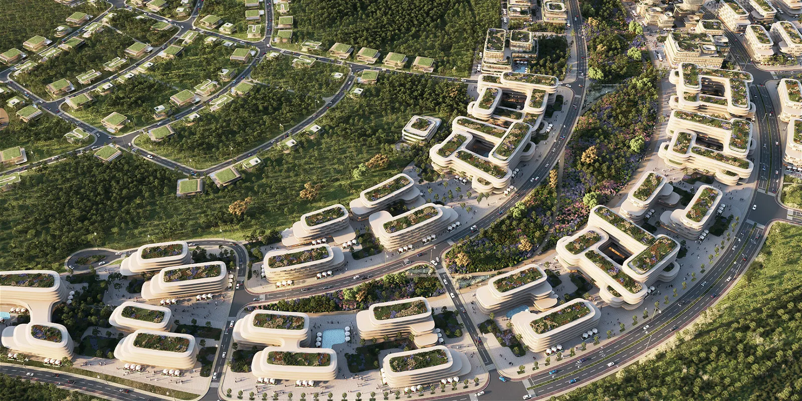ZHA предложила мастерплан Baku Expo City в окружении соснового леса