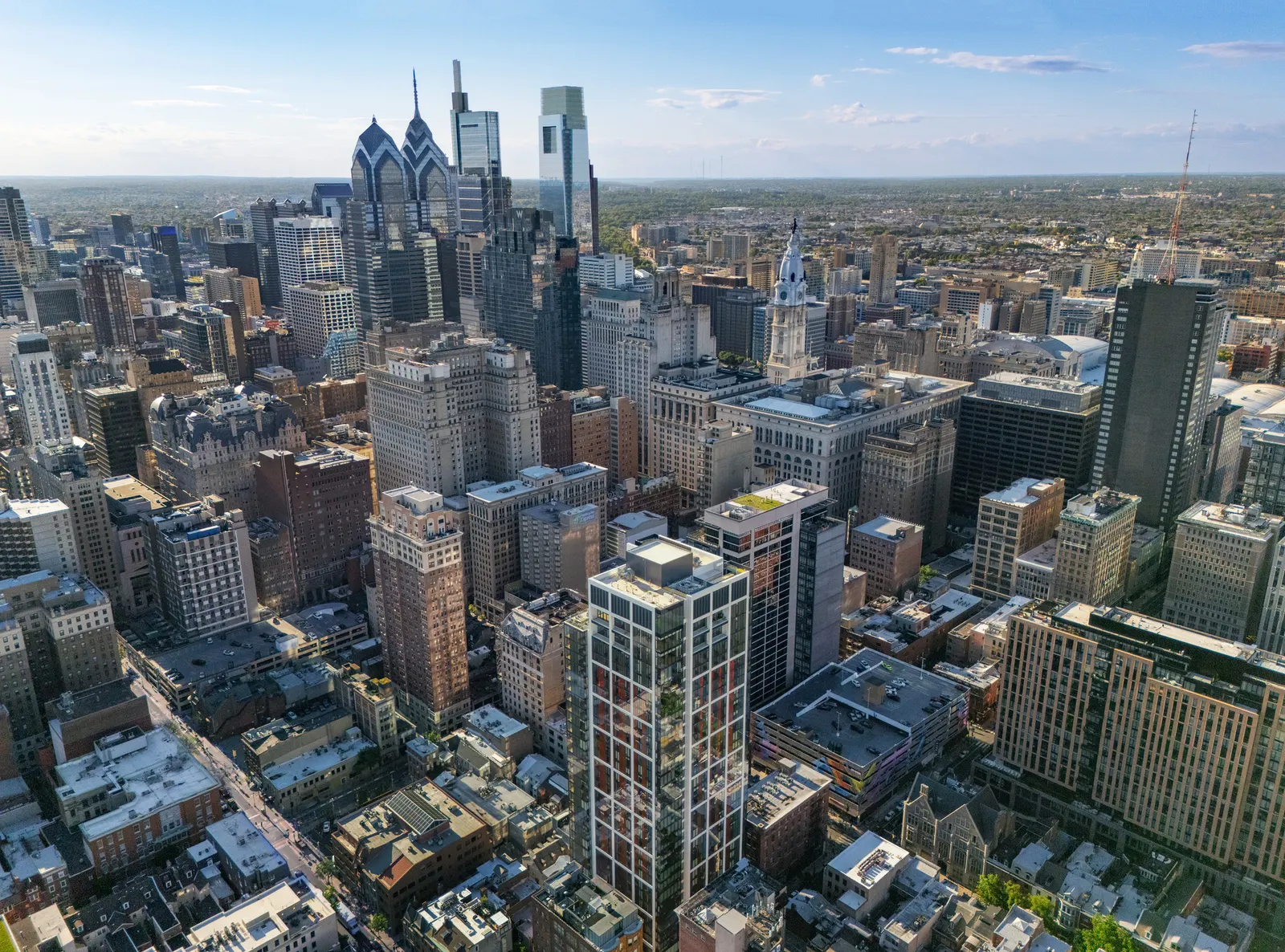 210 South 12th Building / RSHP и Perkins Eastman: завершённый mixed-use проект в центре Филадельфии