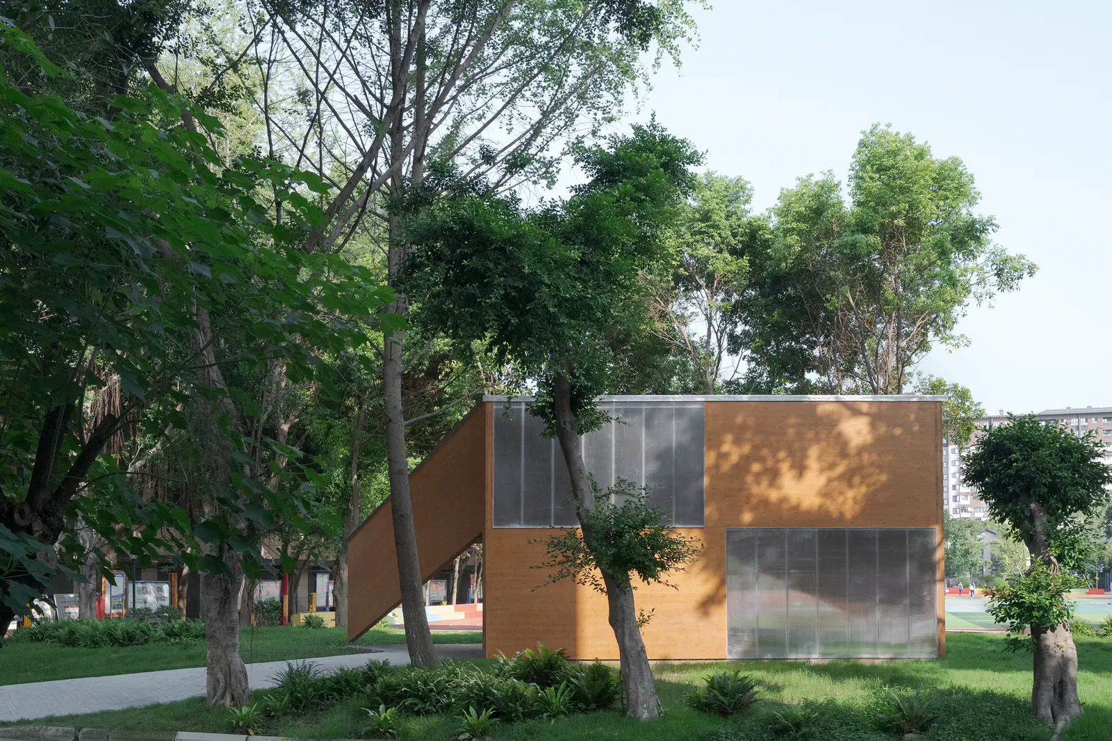 JX Pavilion / some — павильон для школьного кампуса в Чэнду