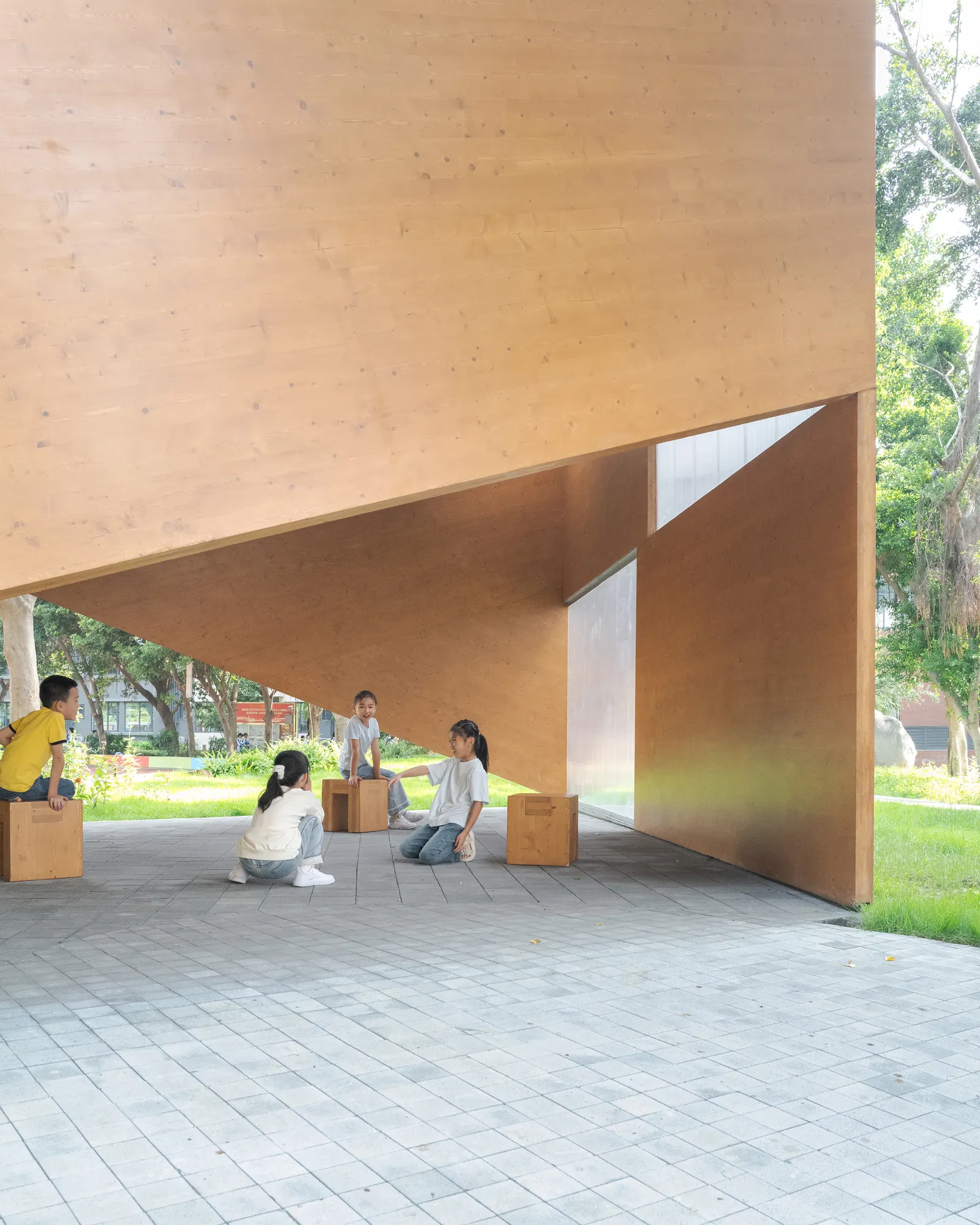 JX Pavilion / some — павильон для школьного кампуса в Чэнду