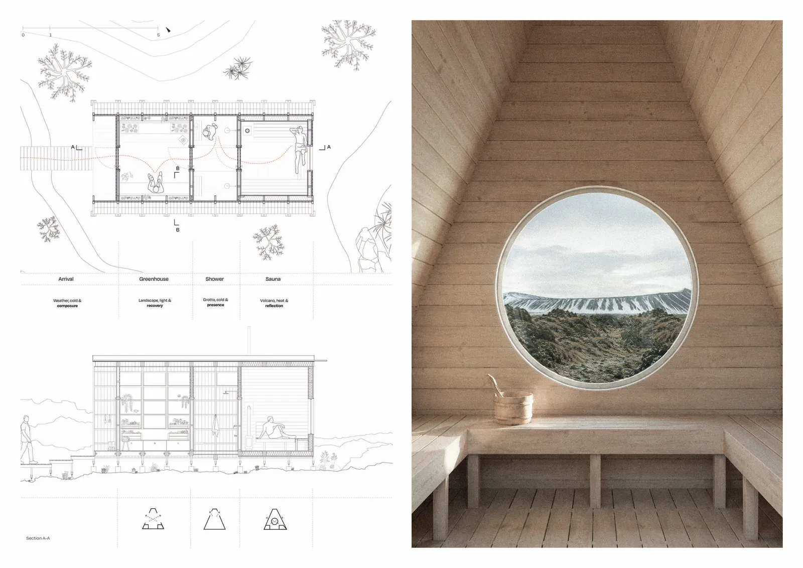 Победители конкурса Buildner Iceland Slow Sauna: как архитектура отвечает вулканическому ландшафту