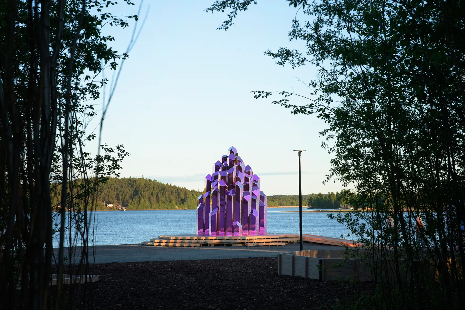 Crystal Sauna для Skellefteå: общественная инсталляция и сауна в бывшей промышленной зоне Урсвикена