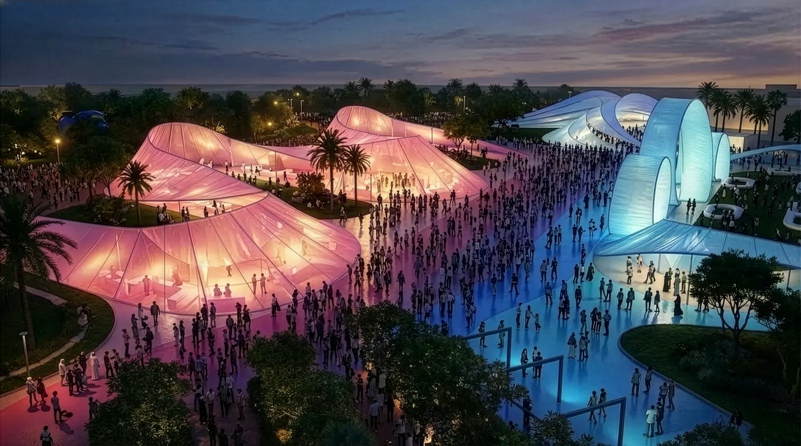 BIG открыл Macondo Park в Мадриде как временный культурный ландшафт для резиденции Шакиры