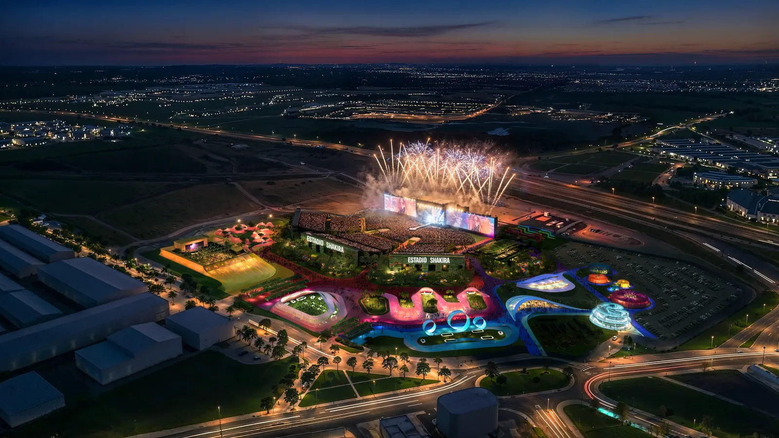 BIG открыл Macondo Park в Мадриде как временный культурный ландшафт для резиденции Шакиры