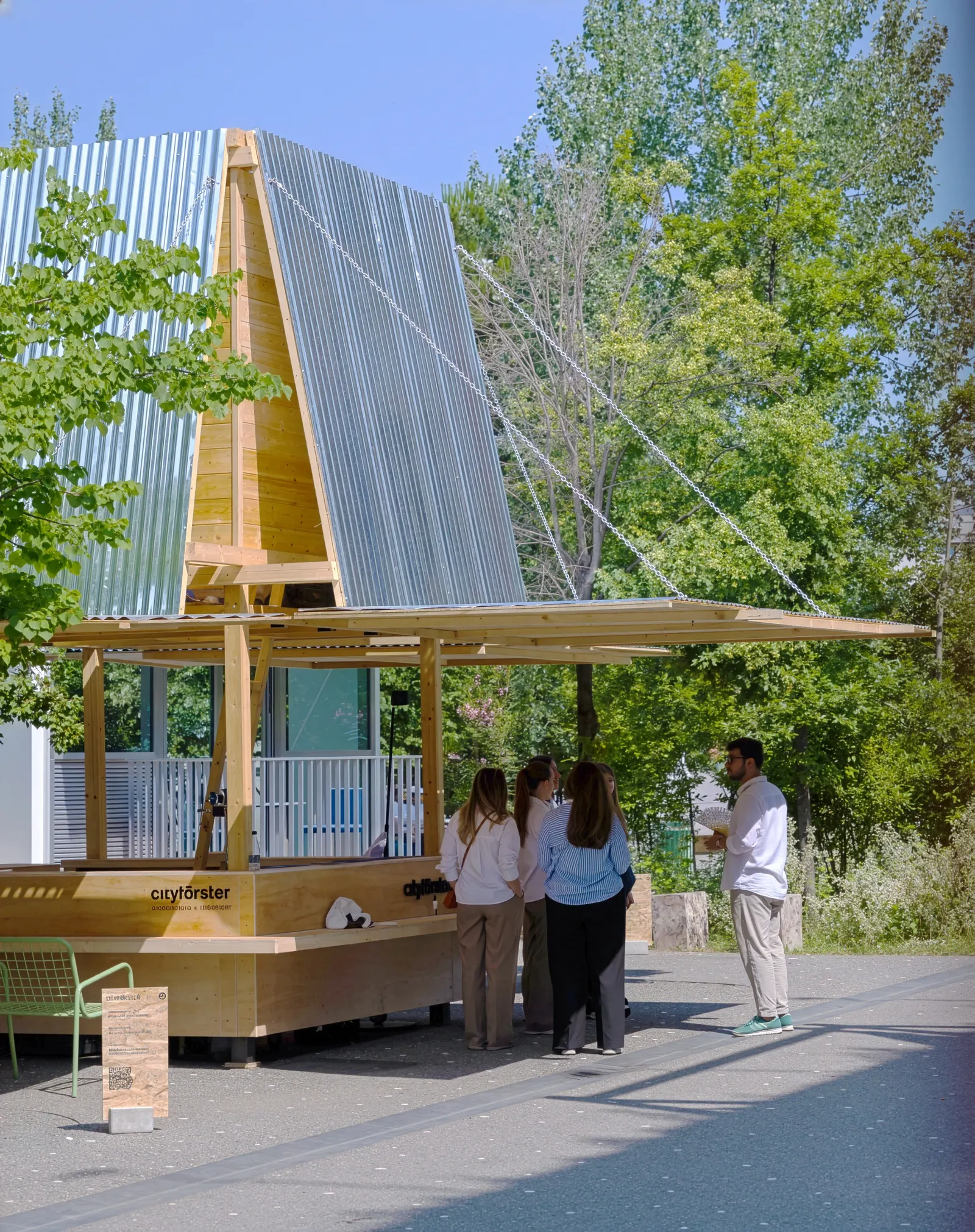 The Kiosk / CITYFÖRSTER — компактный сезонный павильон в Дерми