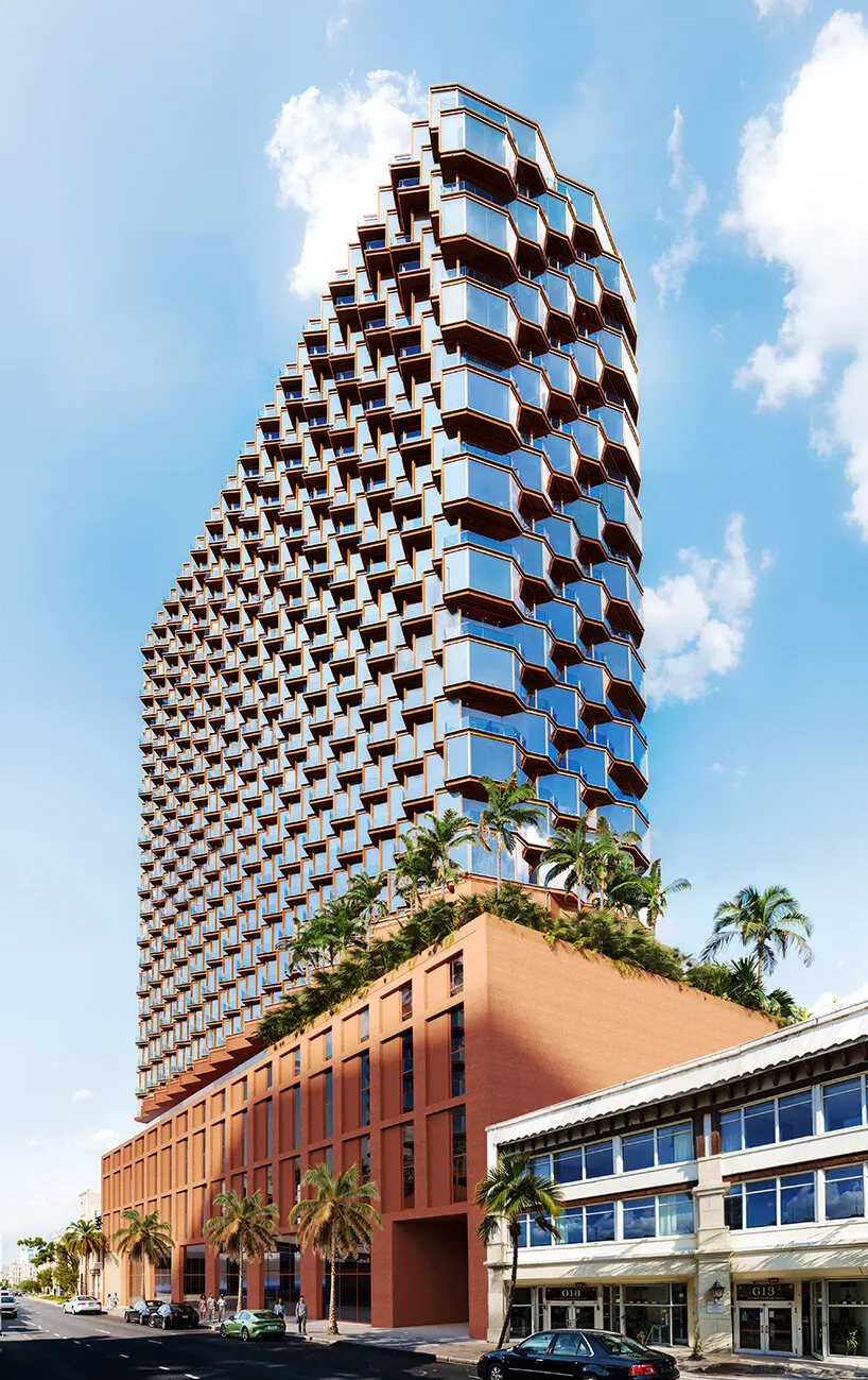 В Западном Палм-Бич Carlo Ratti Associati проектирует 25-этажную MiMar Tower с видом на Атлантику для каждой квартиры