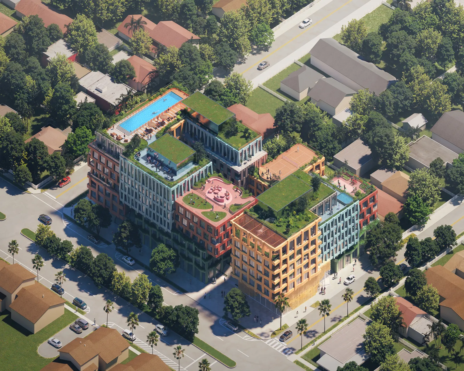 MVRDV представила WOMA — смешанный жилой и рабочий комплекс в Wynwood Norte, Майами
