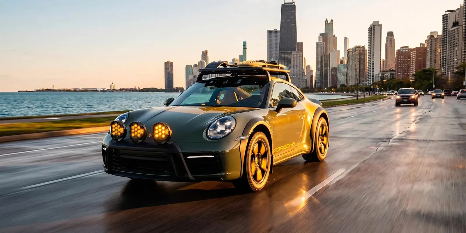 Tangent поднимает Porsche 911 на три дюйма для Urban Safari в Чикаго