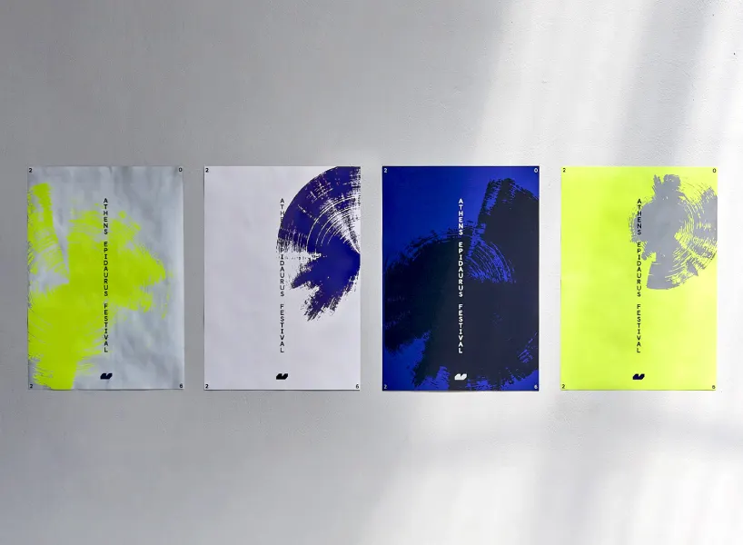 Ink traces and rotational gestures shape visual identity for Athens Epidaurus Festival by Polkadot Design