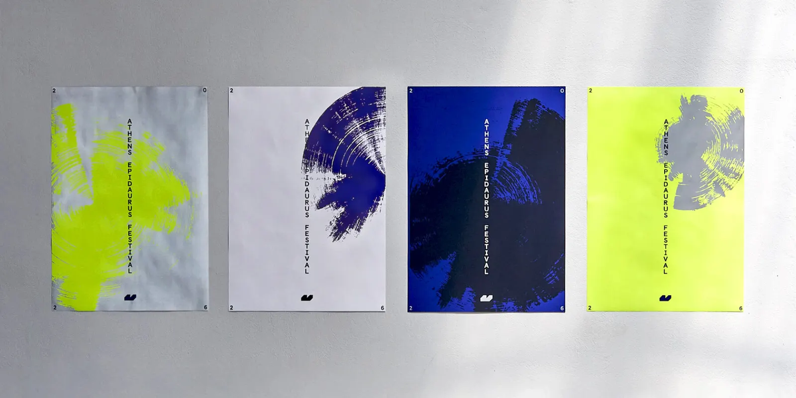 Ink traces and rotational gestures shape visual identity for Athens Epidaurus Festival by Polkadot Design