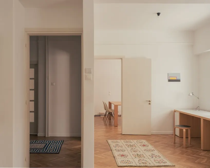 Cypress, marble and rippled glass reshape a Kolonaki apartment into Local Local’s first permanent studio