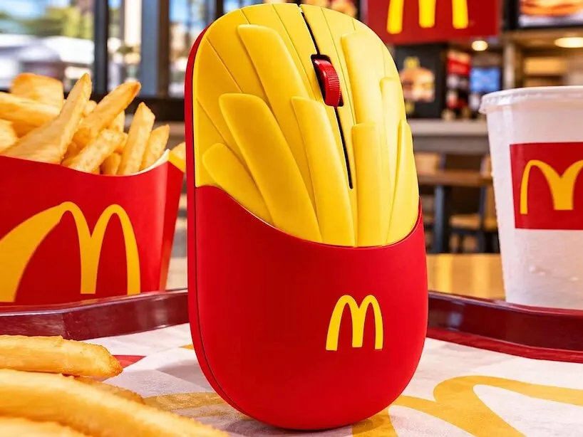 McDonald’s China и Lenovo превратили переработанные игрушки Happy Meal в беспроводную мышь в форме картофеля фри